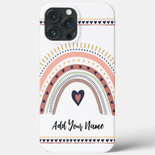 Glückliches Boho-Regenbogen Modernes Minimal Trend Case-Mate iPhone Hülle