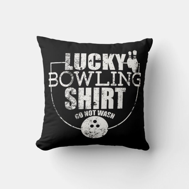 Glückliches Bowling-Fun-Geschenk für Bowlers Kissen (Vorderseite)