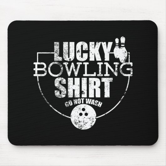 Glückliches Bowling-Fun-Geschenk für Bowlers Mousepad (Vorne)