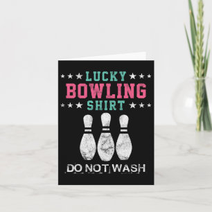 Glückliches Bowling Geschenk für Frauen Ehefrau Ma Karte