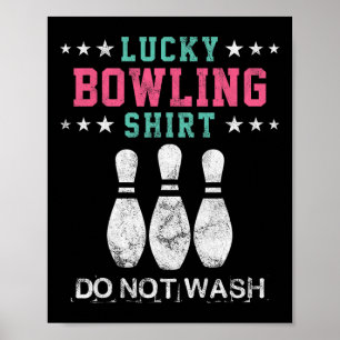 Glückliches Bowling Geschenk für Frauen Ehefrau Ma Poster