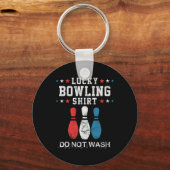 Glückliches Bowling-Geschenk für Männer Ehemann Va Schlüsselanhänger (Vorderseite)