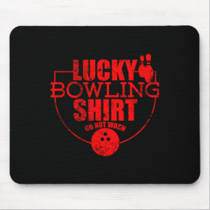 Glückliches Bowling-Shirt Nicht Waschen Lustige Qu Mousepad