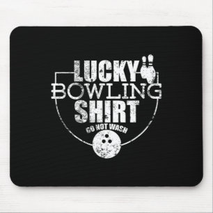 Glückliches Bowling Shirt nicht wecken lustige Zit Mousepad