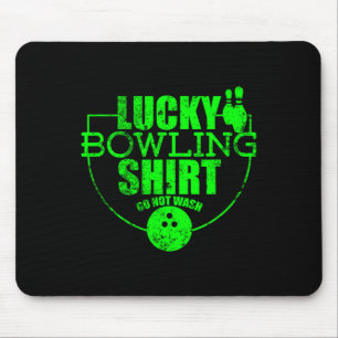 Glückliches Bowling Shirt nicht wecken lustige Zit Mousepad