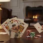 Glückliches Brautpaar Foto Spielkarten
