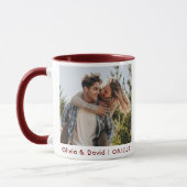 Glückliches Brautpaar Foto Tasse (Links)