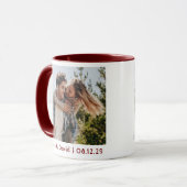 Glückliches Brautpaar Foto Tasse (Vorderseite Links)