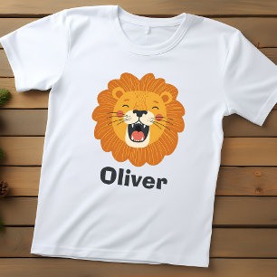 Glückliches Brüllendes Löwengesicht – Süßes Dschun Baby T-shirt