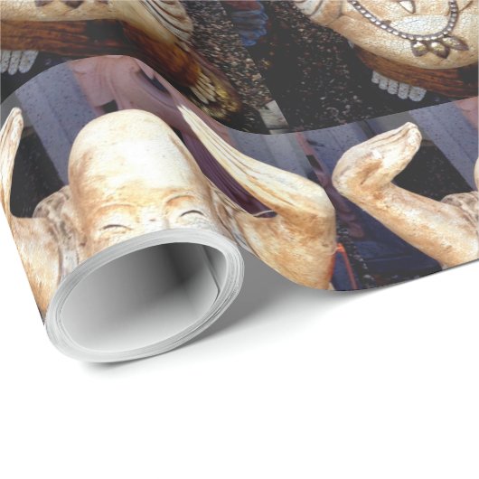 glückliches Buddha-Papier Geschenkpapier (Rolleneckpunkt)