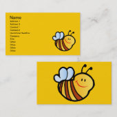GLÜCKLICHES BUMBLEBEE BIETET CARTOON NIEDLICH HONE VISITENKARTE (Vorne/Hinten)