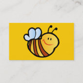 GLÜCKLICHES BUMBLEBEE BIETET CARTOON NIEDLICH HONE VISITENKARTE (Rückseite)