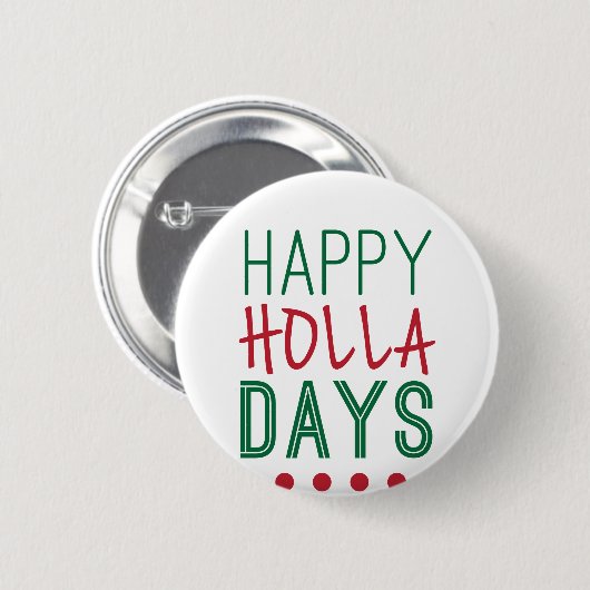 Glückliches Button (Vorne & Hinten)