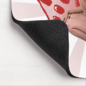 Glückliches Button oben Mousepad (Ecke)