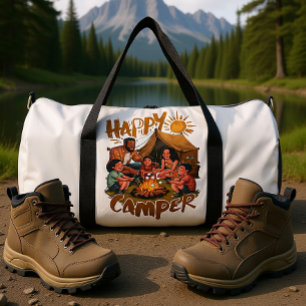 Glückliches Camper-Kleinkind-T-Shirt (5) Duffle Bag