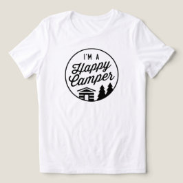 Glückliches Camper-Shirt - Frauen Schnitt Tri-Blend Shirt