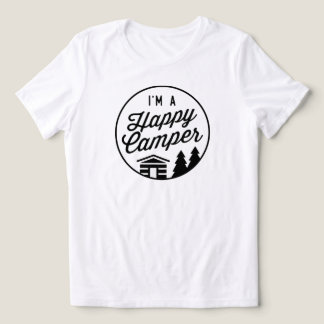 Glückliches Camper-Shirt - Frauen Schnitt Tri-Blend Shirt