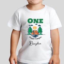 Glückliches Camper-T-Shirt Kindergeburtstagsfeier
