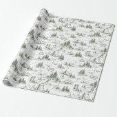 Glückliches Camper-Toile-Muster-Wrap-Papier Geschenkpapier (Ungerollt)