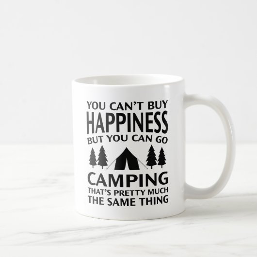 Glückliches Camping Kaffeetasse (Rechts)