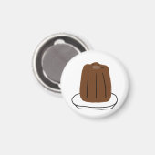 Glückliches Canelé Französisches Gebäckgeschenk Magnet (Vorderseite/Rückseite)