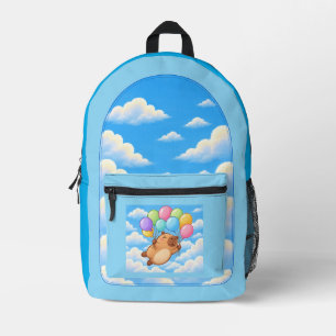Glückliches Capybara in der Wolken-Rucksack   Süße Bedruckter Rucksack