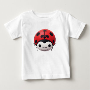 Glückliches Cartoon-Marienkäfer-Baby-Party-Geschen Baby T-shirt