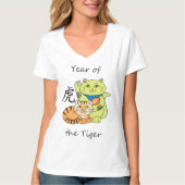 Glückliches Cat Jahr des Tiger-T - Shirt (Vorderseite)