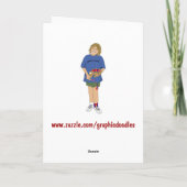 Glückliches Chanukah! Feiertagskarte (Rückseite)