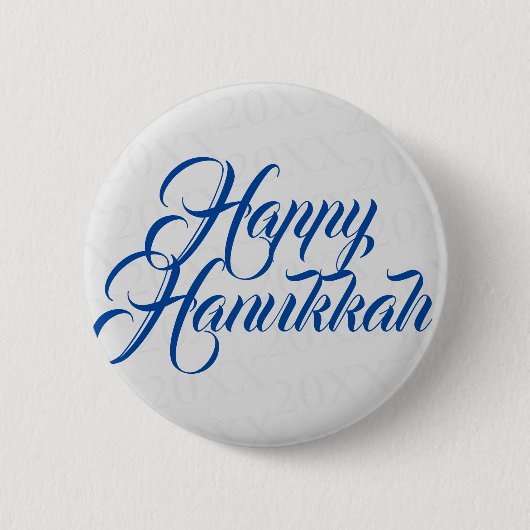 Glückliches Chanukka Button (Vorderseite)