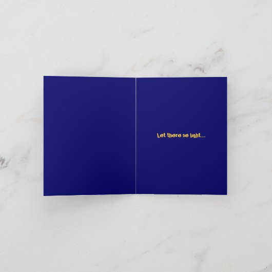 GLÜCKLICHES CHANUKKA FEIERTAGSKARTE (Innenseite)