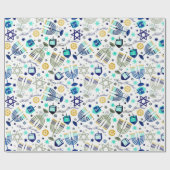 Glückliches Chanukka Geschenkpapier (Flach)