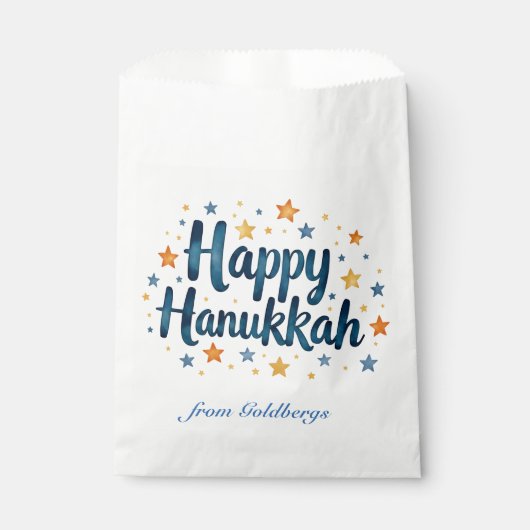 🕎 Glückliches Chanukka-Geschenktüte Geschenktütchen (Vorderseite)