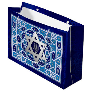 Glückliches Chanukka/glückliche Chanukah Große Geschenktüte