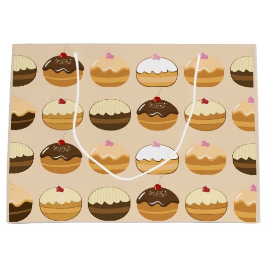 Glückliches Chanukka Große Geschenktüte (Vorderseite)