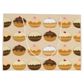 Glückliches Chanukka Große Geschenktüte (Rückseite)