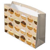 Glückliches Chanukka Große Geschenktüte (Rückseite Schrägansicht)