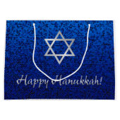 Glückliches Chanukka! Große Geschenktüte (Vorderseite)