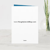 Glückliches Chanukka - großer Rob Feiertagskarte (Rückseite)