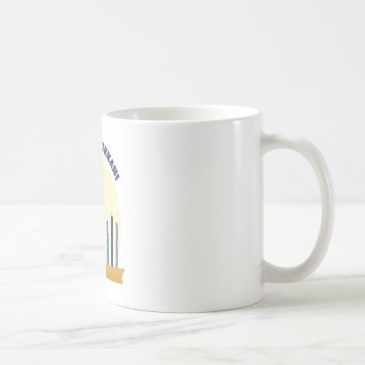 Glückliches Chanukka Kaffeetasse (Rechts)