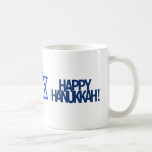 Glückliches Chanukka Kaffeetasse<br><div class="desc">Glückliches Chanukka! Glückliches Chanukah! Jede Weise buchstabieren Sie sie, feiern glücklich mit Familie und Freunden.</div>