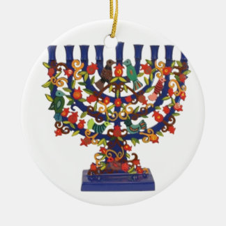 GLÜCKLICHES CHANUKKA KERAMIKORNAMENT