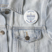Glückliches Chanukka Menorah Button (Beispiel)