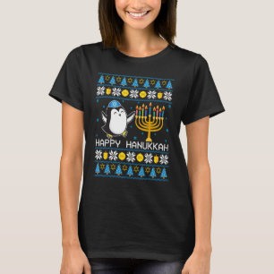 Glückliches Chanukka Pinguin hässlicher Pullover j