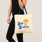 Glückliches Chanukka Tragetasche (Vorderseite (Produkt))