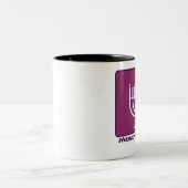 Glückliches Chanukka Zweifarbige Tasse (Mittel)