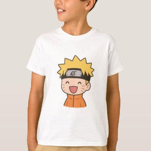 Glückliches Chibi-Ninja-Kinder-T-Shirt - Süßer Ani T-Shirt