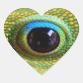 Glückliches chinesisches Drachenauge - wird EVIL t Herz-Aufkleber