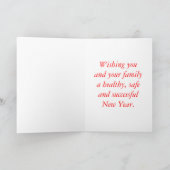 Glückliches Chinesisches Neujahrsfest koi Feiertagskarte (Innenseite)