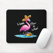 Glückliches Cinco de Mayo Flamingo-Design mit Taco Mousepad (Mit Mouse)
